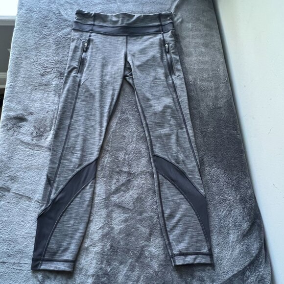 Lululemon Athletica Inspire Tight II Heathered Black/Black Size 6 - Picture 2 of 6